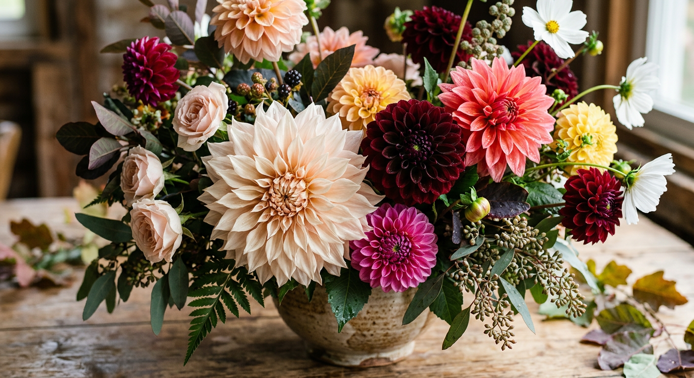 Dahlia arrangement